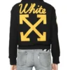 Womens Off White Virgil Abloh Varsity Black Jackets