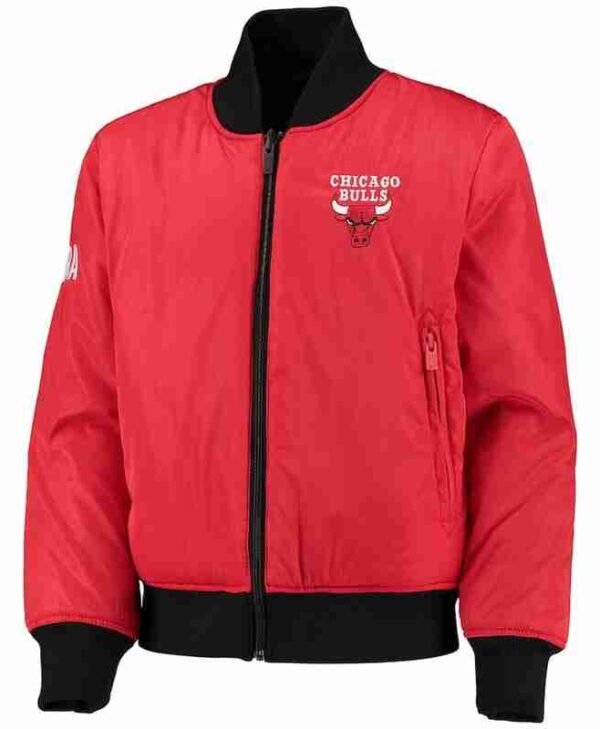 Youth Red Chicago Bulls Got Game Varsity Jacket