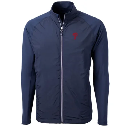 adapt eco knit philadelphia phillies navy blue jacket