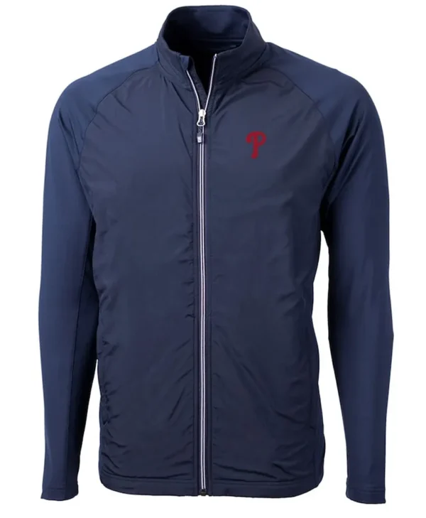adapt eco knit philadelphia phillies navy blue jacket