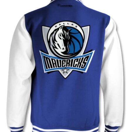 blue dallas mavericks jeff hamilton cotton jacket