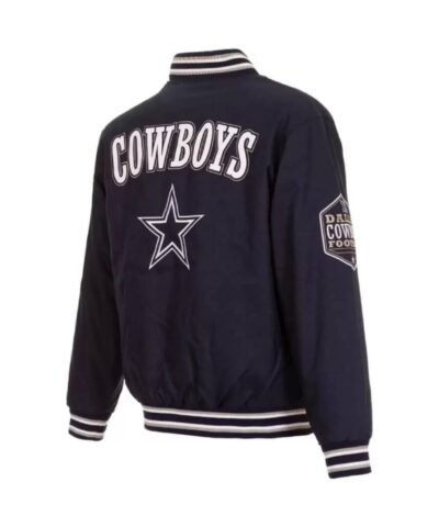 dallas cowboys 3 hit jh design full snap jacket 1 scaled 1