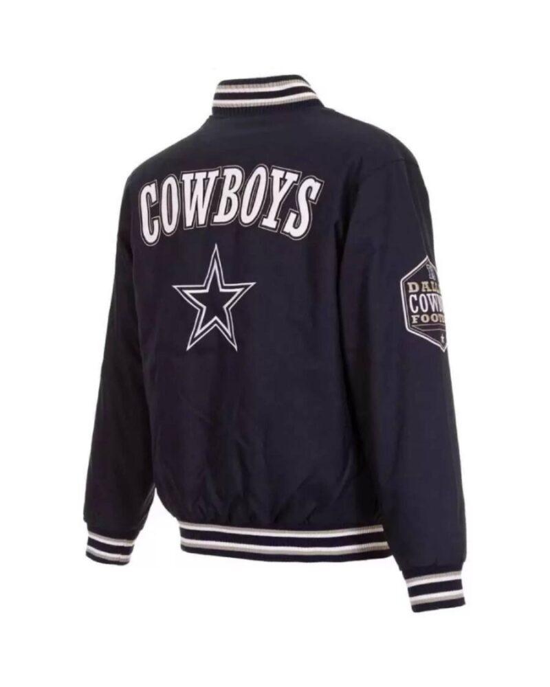 dallas cowboys 3 hit jh design full snap jacket 1 scaled 1