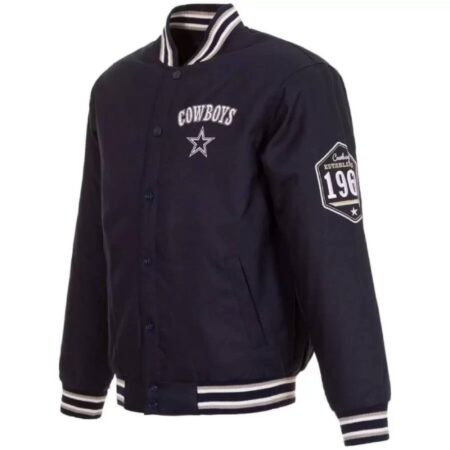 dallas cowboys 3 hit jh design full snap jacket scaled 1
