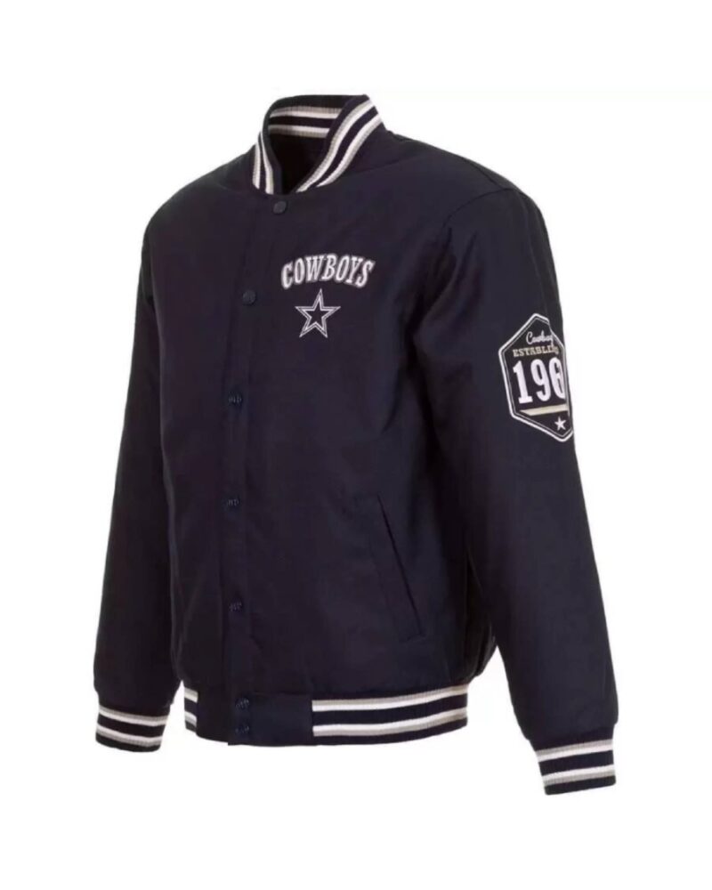 dallas cowboys 3 hit jh design full snap jacket scaled 1
