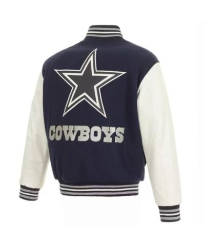 dallas cowboys domestic two tone wool leather jacket 1 scaled 1
