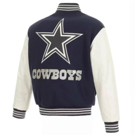 dallas cowboys domestic two tone wool leather jacket 1 scaled 1