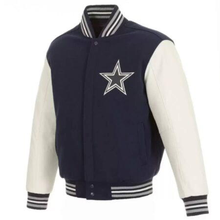 dallas cowboys domestic two tone wool leather jacket scaled 1