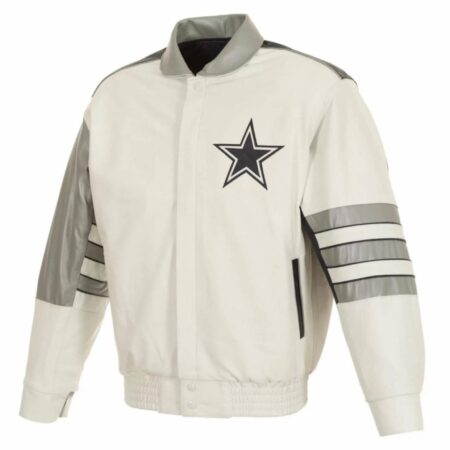 dallas cowboys jh design white jacket scaled 1