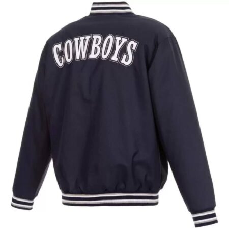 dallas cowboys navy jh design full snap jacket 1 scaled 1