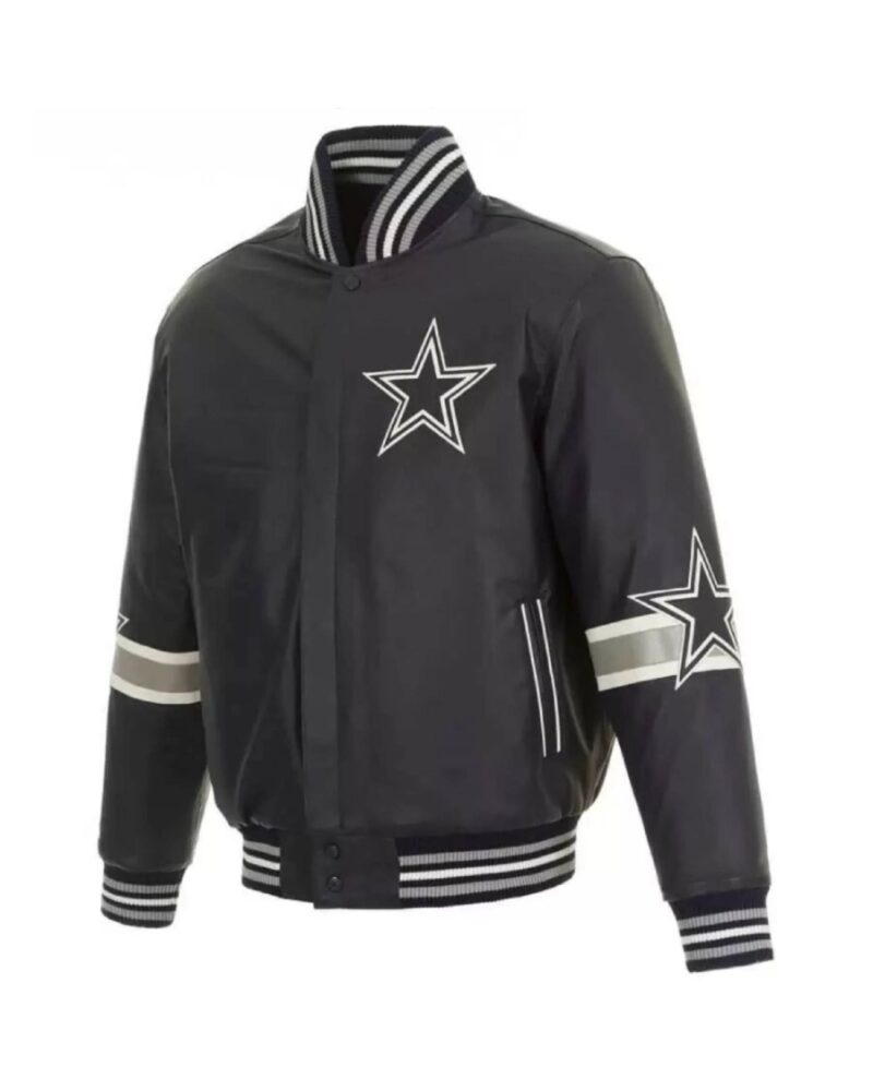 dallas cowboys navy nfl leather jacket scaled 1