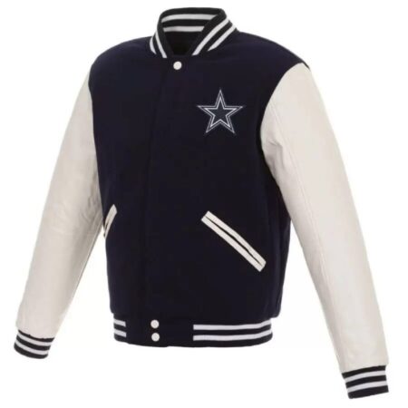 dallas cowboys navy white varsity jacket scaled 1
