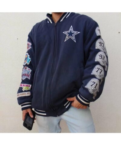 dallas cowboys nfl blue super bowl champions jacket 1 scaled 1