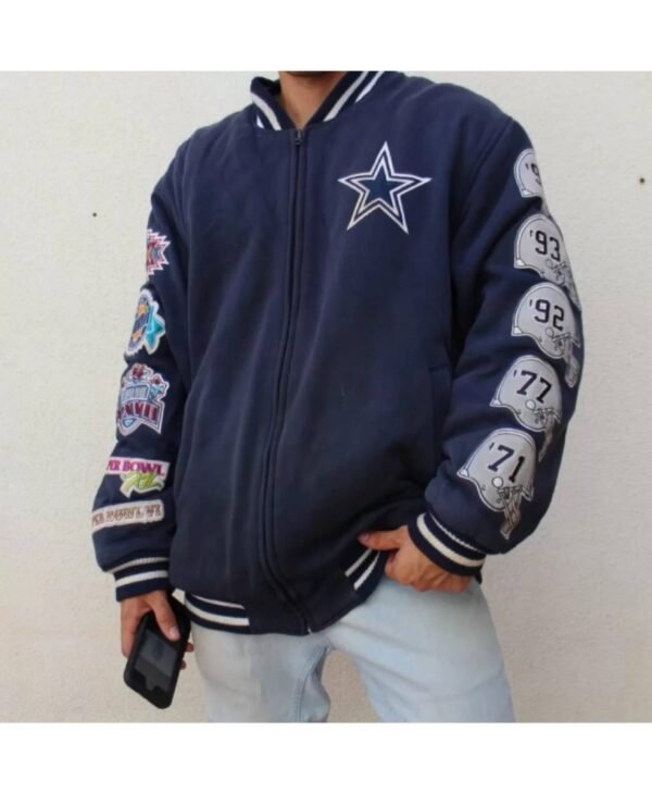 dallas cowboys nfl blue super bowl champions jacket 1 scaled 1