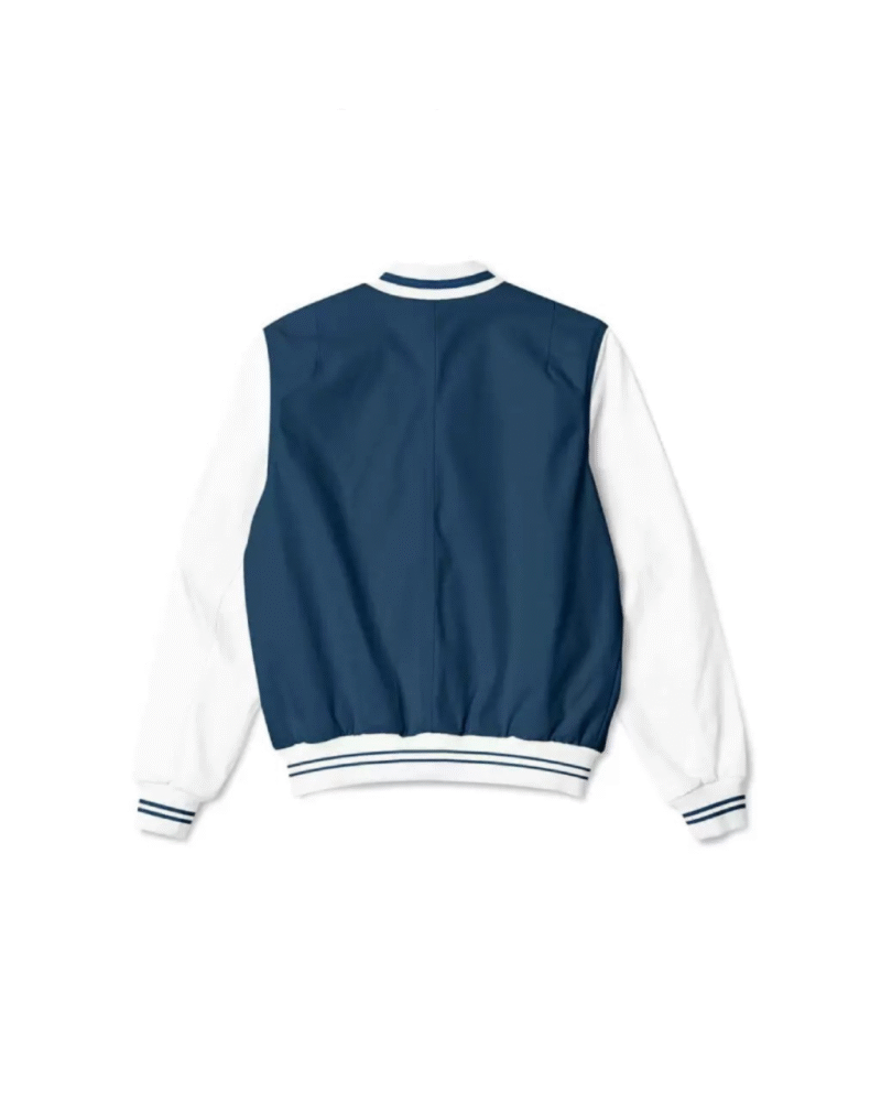 dallas cowboys nfl navy and white bomber jacket