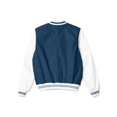 dallas cowboys nfl navy and white bomber jacket