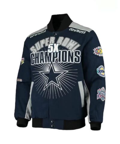 dallas cowboys super bowl 5x champions jacket scaled 1