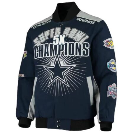 dallas cowboys super bowl 5x champions jacket scaled 1