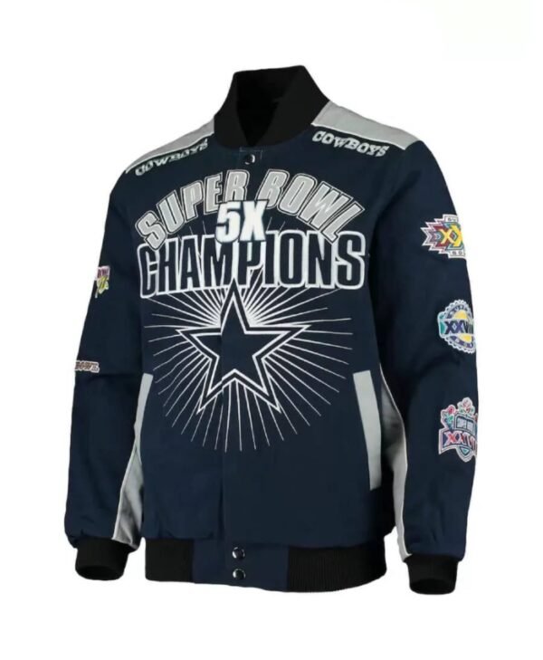 dallas cowboys super bowl 5x champions jacket scaled 1