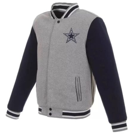 dallas cowboys two tone jh design snap jacket scaled 1