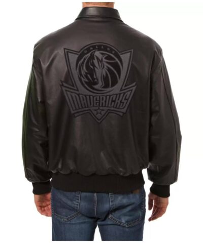 dallas mavericks jeff hamilton black leather jacket 1