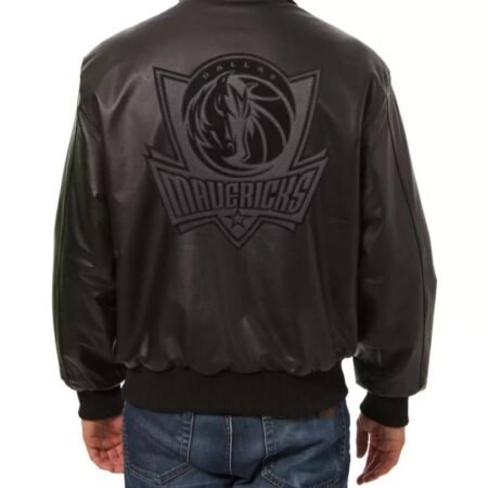 dallas mavericks jeff hamilton black leather jacket 1