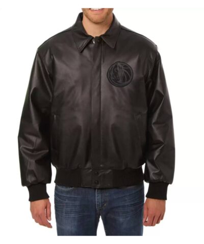 dallas mavericks jeff hamilton black leather jacket