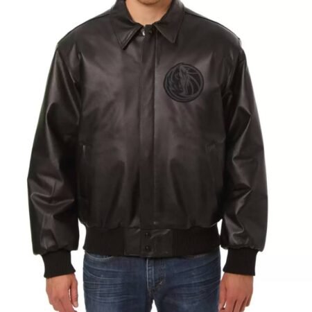 dallas mavericks jeff hamilton black leather jacket