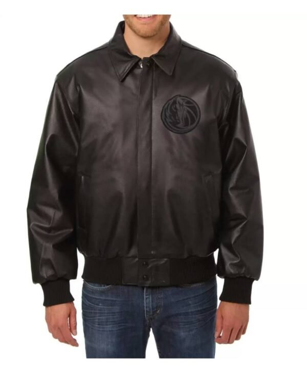 dallas mavericks jeff hamilton black leather jacket