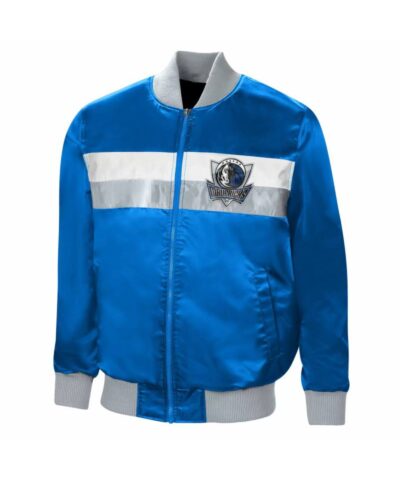 dallas mavericks the ambassador satin full zip jacket