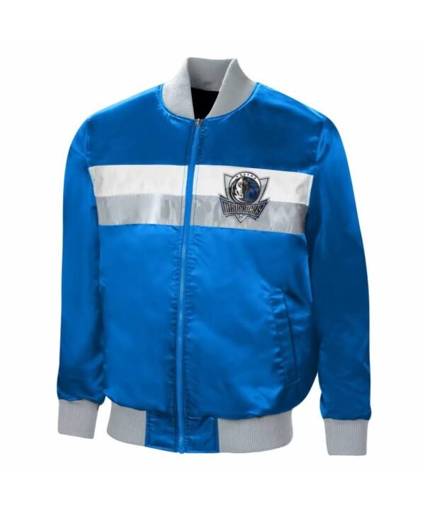 dallas mavericks the ambassador satin full zip jacket