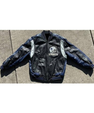 g lll carl banks nfl dallas cowboys leather jacket