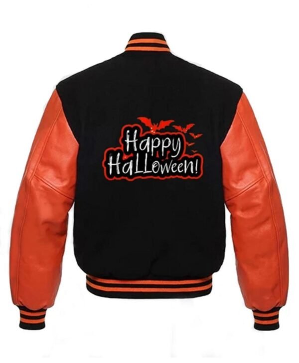 happy halloween varsity jacket scaled 1