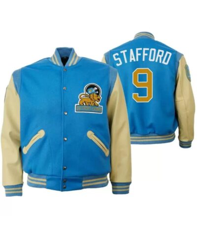 matthew stafford 9 detroit lions nfl varsity jacket scaled 1