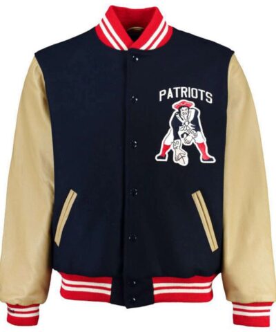 mens patriots letterman varsity jacket  scaled 1