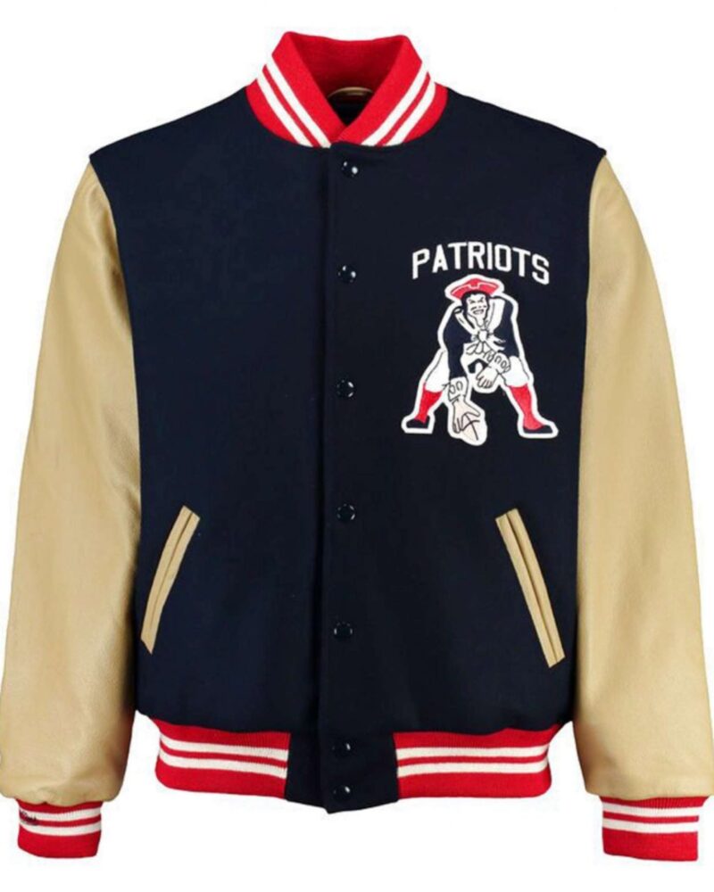 mens patriots letterman varsity jacket  scaled 1