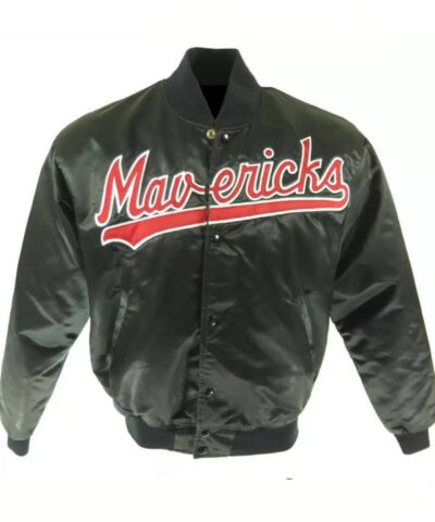 nba dallas mavericks black satin jacket