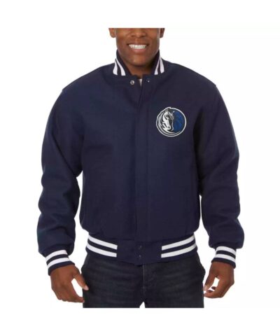 nba dallas mavericks jeff hamilton blue wool jacket 1