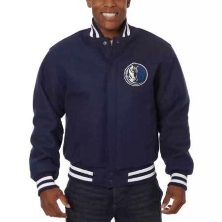 nba dallas mavericks jeff hamilton blue wool jacket 1