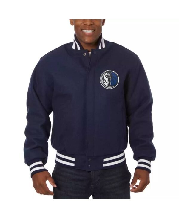 nba dallas mavericks jeff hamilton blue wool jacket 1