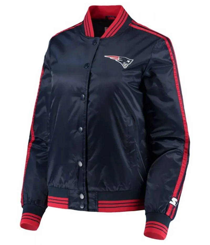 new england patriots overtime navy blue satin jacket scaled