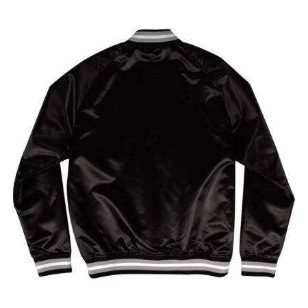 nfl dallas cowboys black satin jacket 1