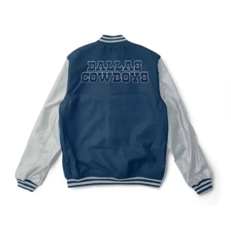 nfl dallas cowboys blue and gray varsity jacket 1 scaled 1