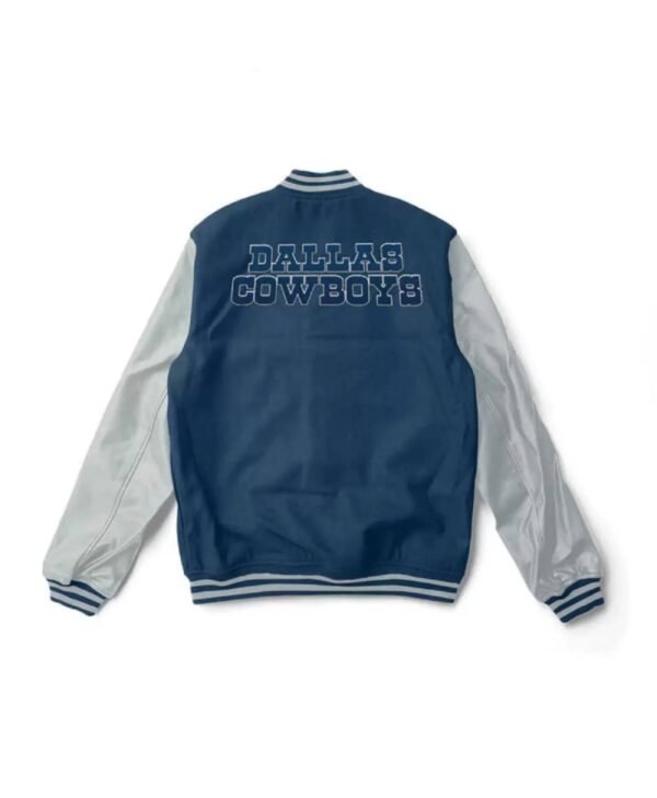 nfl dallas cowboys blue and gray varsity jacket 1 scaled 1