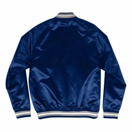 nfl dallas cowboys blue satin jacket 1