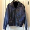 nfl dallas cowboys leather bomber jacket