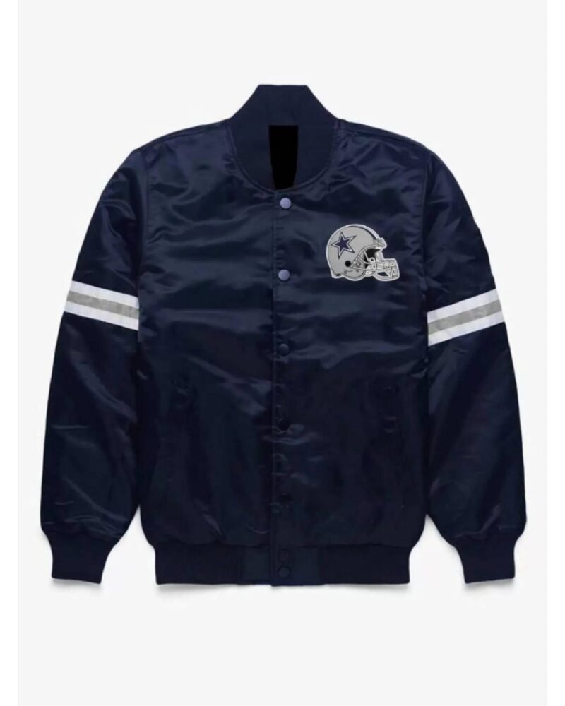 nfl dallas cowboys navy satin jacket scaled 1