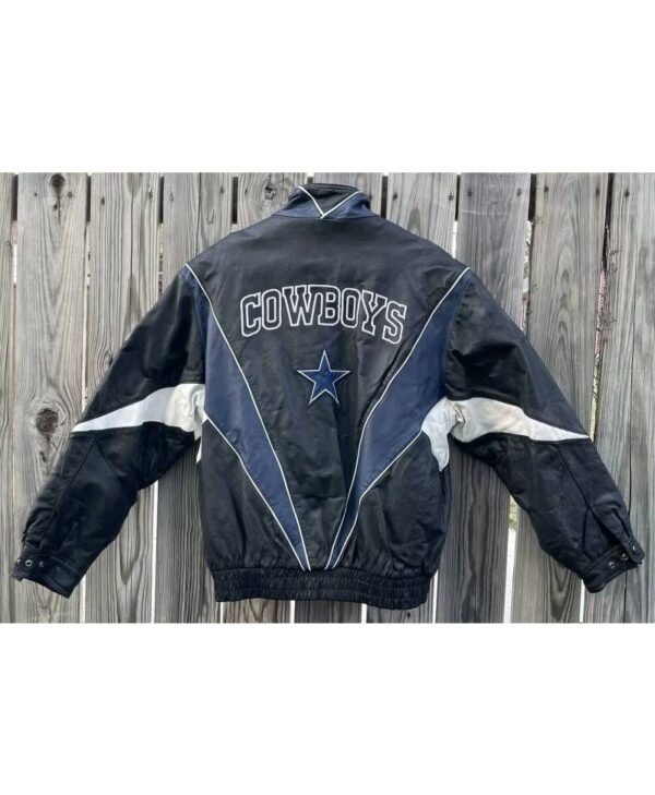 nfl dallas cowboys pro player leather jacket 1
