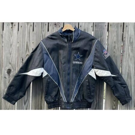nfl dallas cowboys pro player leather jacket