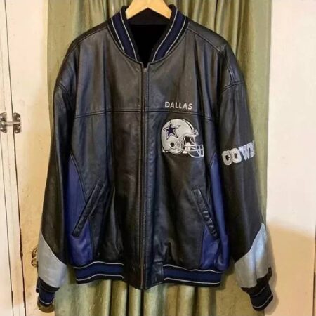 nfl dallas cowboys sports leather jacket